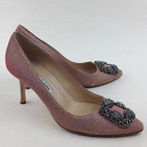 MANOLO BLAHNIK Hangisi Pump Sz 8